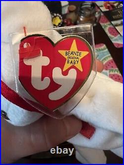 TY Valentino the Bear Beanie Baby 1993/1994 RARE with Multiple Tag Errors