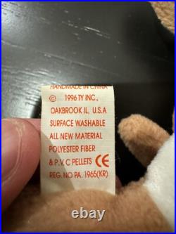 TY Wrinkles Beanie Baby RARE with Tag Errors