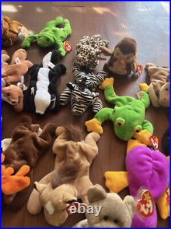TY beanie babies BUNDLE. 44 Beanies. MINT CONDITION RARE Retired