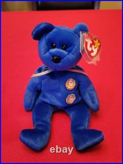 TY beanie baby Clubby 98 Oddity with 2 buttons. Extremely rare