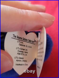 TY beanie baby Clubby 98 Oddity with 2 buttons. Extremely rare