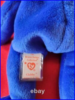 TY beanie baby Clubby 98 Oddity with 2 buttons. Extremely rare