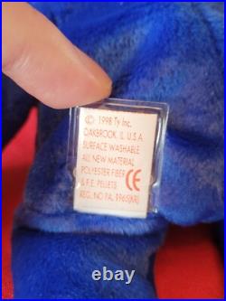 TY beanie baby Clubby 98 Oddity with 2 buttons. Extremely rare