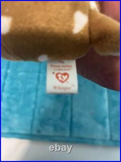 TY beanie baby retired whisper the deer 1997/98 Error. Stamped 411 (Rare Type2) TY beanie baby retired whisper the deer 1997/98 Error. Stamped 411 (Rare Type2)