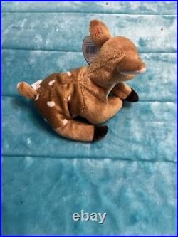 TY beanie baby retired whisper the deer 1997/98 Error. Stamped 411 (Rare Type2) TY beanie baby retired whisper the deer 1997/98 Error. Stamped 411 (Rare Type2)