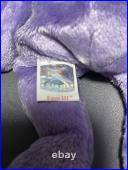 The Beanie Babies Collection Eggs III Rare, Retired Bear With Tag Errors The Beanie Babies Collection Eggs III Rare, Retired Bear With Tag Errors