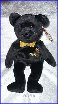 The End Bear 1999 Beanie Baby Ty Retired RARE Tag Errors Tag