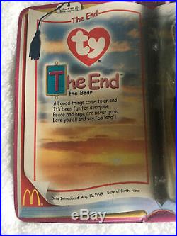 The End the Bear McDonalds TY The End Teenie Beanie Baby 1999 Rare