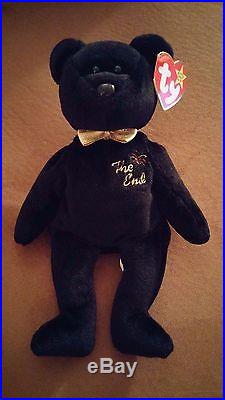 The End ty Beanie Baby 1999 with RARE Tag