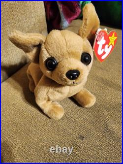 Tiny the Chihuahua TY Beanie Baby many Errors Holographic extremely RARE
