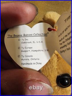 Tiny the Chihuahua TY Beanie Baby many Errors Holographic extremely RARE