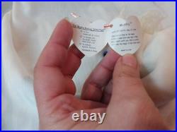 Two RARE Ty Beanie Babies MYSTIC the Unicorn 1994 Retired with Tag Errors/PVC