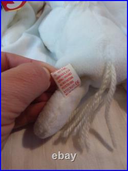 Two RARE Ty Beanie Babies MYSTIC the Unicorn 1994 Retired with Tag Errors/PVC