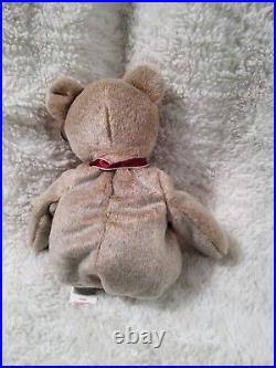 Ty 1999 Signature Bear Beanie Baby With Tag errors super rare