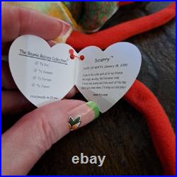 Ty 2000 Beanie Baby Scurry. Rare Retired With Errors. DOB January 18, 2000 Ty 2000 Beanie Baby Scurry. Rare Retired With Errors. DOB January 18, 2000