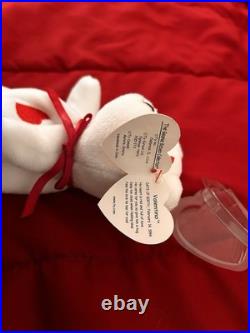 Ty 4058 Valentino Bear Beanie Baby 1993/1994 Edition Tag Errors PVC Pellets Rare