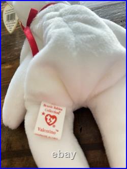 Ty 4058 Valentino Bear Beanie Baby 1993/1994 with RARE errors