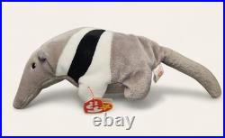 Ty Ants the Anteater Beanie Baby 1997 DOB Rare Tag Errors Style #4195