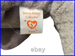 Ty Ants the Anteater Beanie Baby 1997 DOB Rare Tag Errors Style #4195