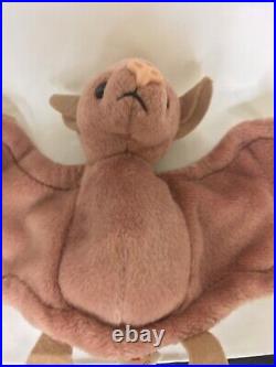 Ty BEANIE ORIGINAL BABY Batty crooked nose & mouth rare