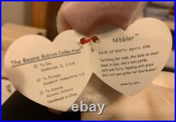 Ty Beanie 1999 Nibbler tag errors. Rare. Retired