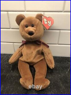 Ty Beanie BabIes Rare Brown New Face NF Teddy 2nd/1st Gen Generation 1993