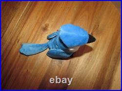 Ty Beanie Babies 1993 Chocolate Tush Tag On 1997 Rocket Blue Jay Rare Tag Error