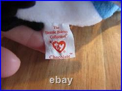 Ty Beanie Babies 1993 Chocolate Tush Tag On 1997 Rocket Blue Jay Rare Tag Error