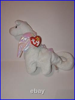 Ty Beanie Babies 1995 Magic The Dragon 1st Gen. PVC Tag Error NMWT Extremely Rare