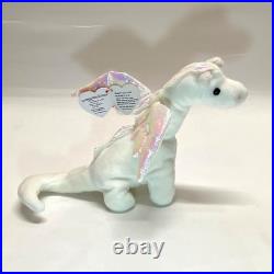 Ty Beanie Babies 1995 Magic The Dragon PVC Tag Errors Mint Extremely Rare