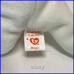 Ty Beanie Babies 1995 Magic The Dragon PVC Tag Errors Mint Extremely Rare