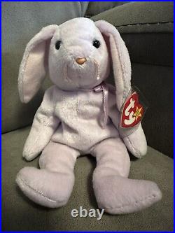 Ty Beanie Babies 1996 FLOPPITY The Bunny Rare Retired Tag Error Spelling