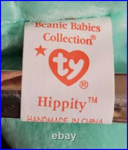 Ty Beanie Babies 1996 Hippity The Bunny Origiinal Error On Tag Retired Rare
