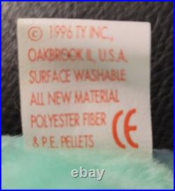 Ty Beanie Babies 1996 Hippity The Bunny Origiinal Error On Tag Retired Rare