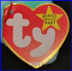 Ty Beanie Babies 1996 Hippity The Bunny Origiinal Error On Tag Retired Rare