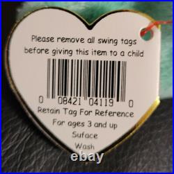 Ty Beanie Babies 1996 Hippity The Bunny Origiinal Error On Tag Retired Rare