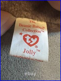 Ty Beanie Babies 1996 JOLLY The Walrus Rare Retired Tag Error Style Website