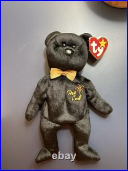 Ty Beanie Babies 1999 Signature Bear, The End Y2k & Millennium Bear RARE Set
