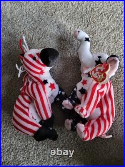 Ty Beanie Babies 2000 Lefty & Righty ERRORS Tags RARE