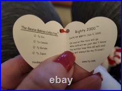 Ty Beanie Babies 2000 Lefty & Righty ERRORS Tags RARE