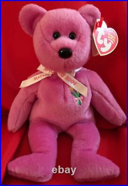 Ty Beanie Babies 2004 Mother's Day Bear-MULTIBLE ERRORS-RARE! Mint Condition