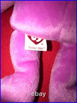 Ty Beanie Babies 2004 Mother's Day Bear-MULTIBLE ERRORS-RARE! Mint Condition