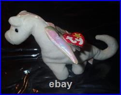 Ty Beanie Babies 8 inch MAGIC the Dragon Plush Toy 4088 Rare With Errors