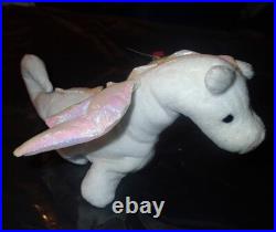 Ty Beanie Babies 8 inch MAGIC the Dragon Plush Toy 4088 Rare With Errors