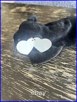 Ty Beanie Babies Baby Velvet the Panther retired NWT errors Rare Blank Tag