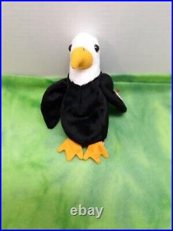 Ty Beanie Babies Baldy the Eagle 1996 Retired Errors Rare