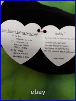 Ty Beanie Babies Baldy the Eagle 1996 Retired Errors Rare