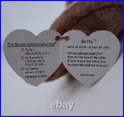 Ty Beanie Babies Batty Brown Bat 1996 1997 RARE, ERRORS (Retired, Baby)