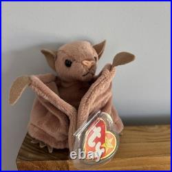 Ty Beanie Babies Batty Brown Bat 1996 1997 RARE (Retired, Baby)