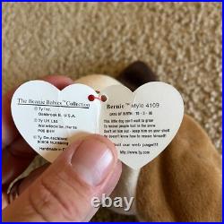 Ty Beanie Babies Bernie Hound Dog 1996 RARE, ERRORS